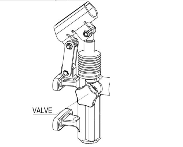 Ручной насос с рычагом 45CC hand pump with handle (аналог PMO 50 S, PM50S,PM-50S) Насос ручной 50см3 (на лапах, с вентилем, с рукояткой)